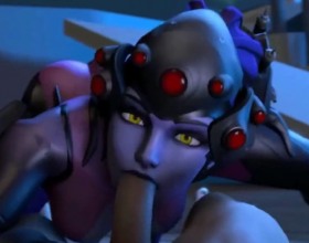 Horny WidowMaker — порно анимации с Роковой вдовой