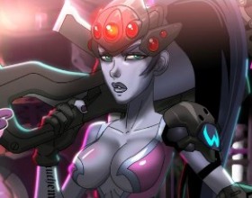 Секс с девушкой снайпером Widowmaker